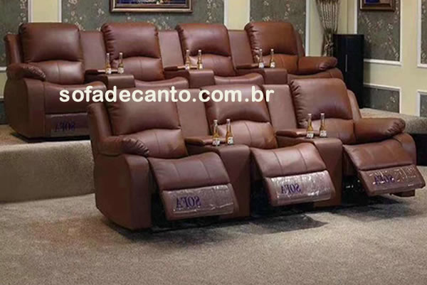 sofas home theater pequeno