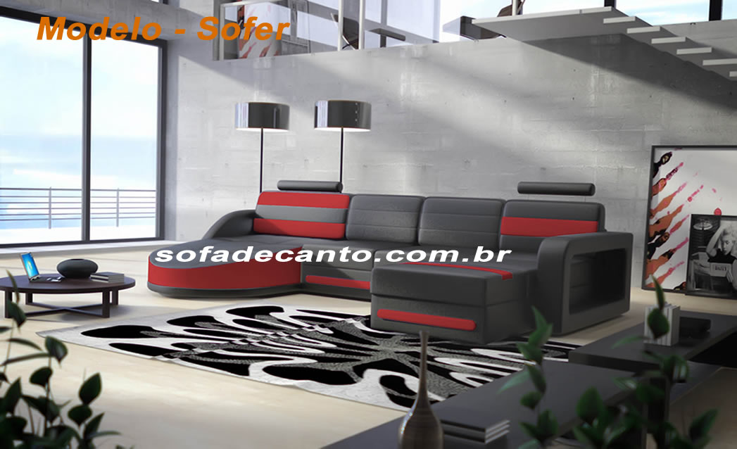 Sofá Moderno em U - Benéfico e Diferenciado